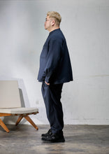 画像をギャラリービューアに読み込む, 【即納商品 7/25(土)19:00-発売】STRETCH AIR BAND COLLAR SHIRT NAVY