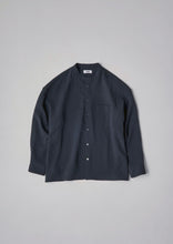 画像をギャラリービューアに読み込む, STRETCH AIR BAND COLLAR SHIRT BLACK