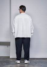 画像をギャラリービューアに読み込む, STRETCH AIR BAND COLLAR SHIRT WHITE