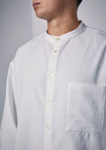 画像をギャラリービューアに読み込む, STRETCH AIR BAND COLLAR SHIRT WHITE