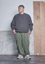 画像をギャラリービューアに読み込む, CREW NECK BIG RIB KNIT CHARCOAL