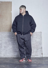 画像をギャラリービューアに読み込む, HEAVY PONTE ZIP HOODIE BLACK