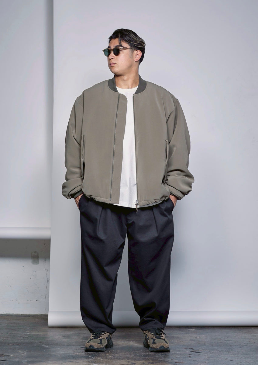 STRETCH DOUBLE CLOTH MA-1 KHAKI – carorie