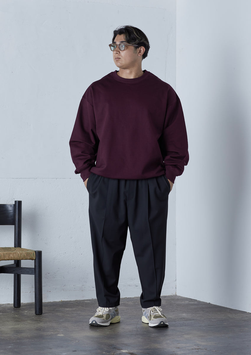 パンツ WOOL LIKE SLACKS BLACK carorie WOOL LIKE SLACKS BLACK – carorie