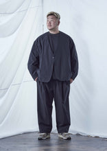 画像をギャラリービューアに読み込む, CLEAN TECH TWILL COLLARLESS JACKET BLACK