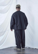 画像をギャラリービューアに読み込む, CLEAN TECH TWILL COLLARLESS JACKET BLACK