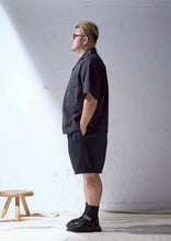 画像をギャラリービューアに読み込む, LIGHT CLEAN TECH OPEN COLLAR SHIRT BLACK