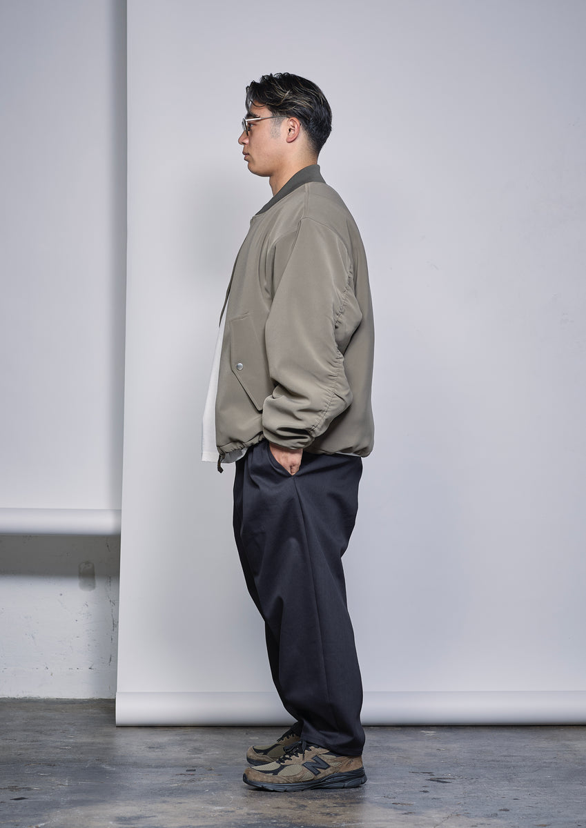 STRETCH DOUBLE CLOTH MA-1 KHAKI – carorie