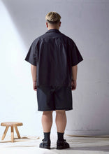 画像をギャラリービューアに読み込む, LIGHT CLEAN TECH OPEN COLLAR SHIRT BLACK