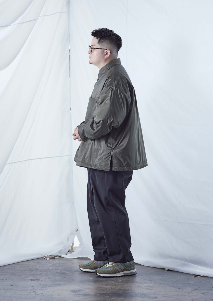 LIGHT PADDED BIG SHIRT JACKET KHAKI – carorie