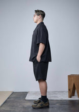 画像をギャラリービューアに読み込む, LINEN LIKE OPEN COLLAR SHIRT Ⅱ BLACK