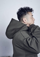 画像をギャラリービューアに読み込む, HEAVY PONTE ZIP HOODIE BLACK