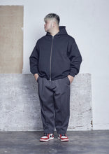 画像をギャラリービューアに読み込む, HEAVY PONTE ZIP HOODIE BLACK