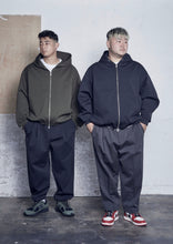 画像をギャラリービューアに読み込む, HEAVY PONTE ZIP HOODIE BLACK