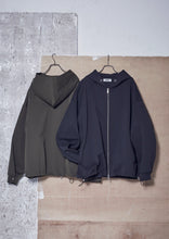 画像をギャラリービューアに読み込む, HEAVY PONTE ZIP HOODIE BLACK