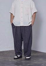 画像をギャラリービューアに読み込む, LINEN LIKE WIDE PANTS CHARCOAL