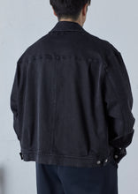 画像をギャラリービューアに読み込む, STRETCH RELAX DENIM JACKET WASHED BLACK