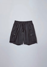 画像をギャラリービューアに読み込む, 【即納商品・数量限定 6/19(木)19:00-発売】SO STRETCH NYLON CARGO SHORTS BLACK
