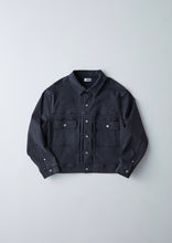 画像をギャラリービューアに読み込む, STRETCH RELAX DENIM JACKET WASHED BLACK