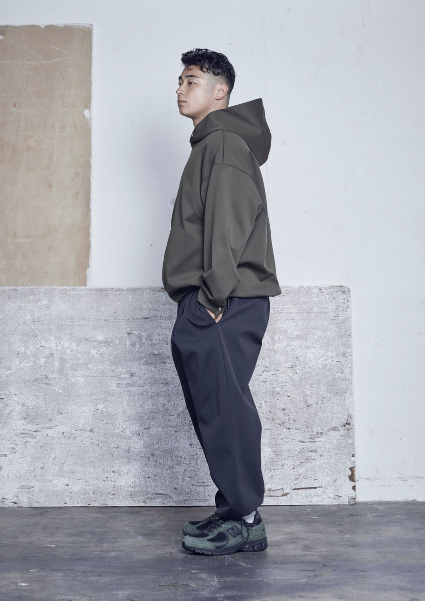 HEAVY PONTE ZIP HOODIE KHAKI – carorie