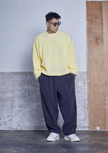 画像をギャラリービューアに読み込む, 【予約商品 10/24(木)19:00-発売】CREW NECK BIG RIB KNIT YELLOW