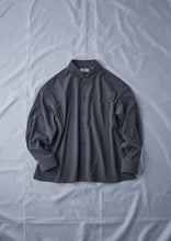 画像をギャラリービューアに読み込む, WOOL LIKE RELAX SHIRT GREY