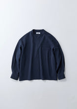 画像をギャラリービューアに読み込む, 【即納商品 7/25(土)19:00-発売】STRETCH AIR BAND COLLAR SHIRT NAVY
