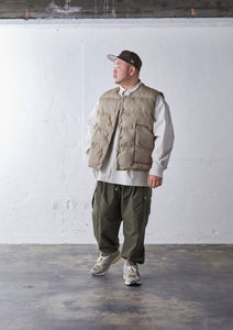 【予約商品 9/14(木)19:00-発売】PADDED BIG REVERSIBLE VEST BEIGE