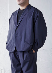 CLEAN TECH TWILL TAILORED JACKET NAVY