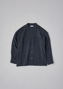 【数量限定･予約商品 7/17(木)19:00-発売】STRETCH AIR BAND COLLAR SHIRT BLACK