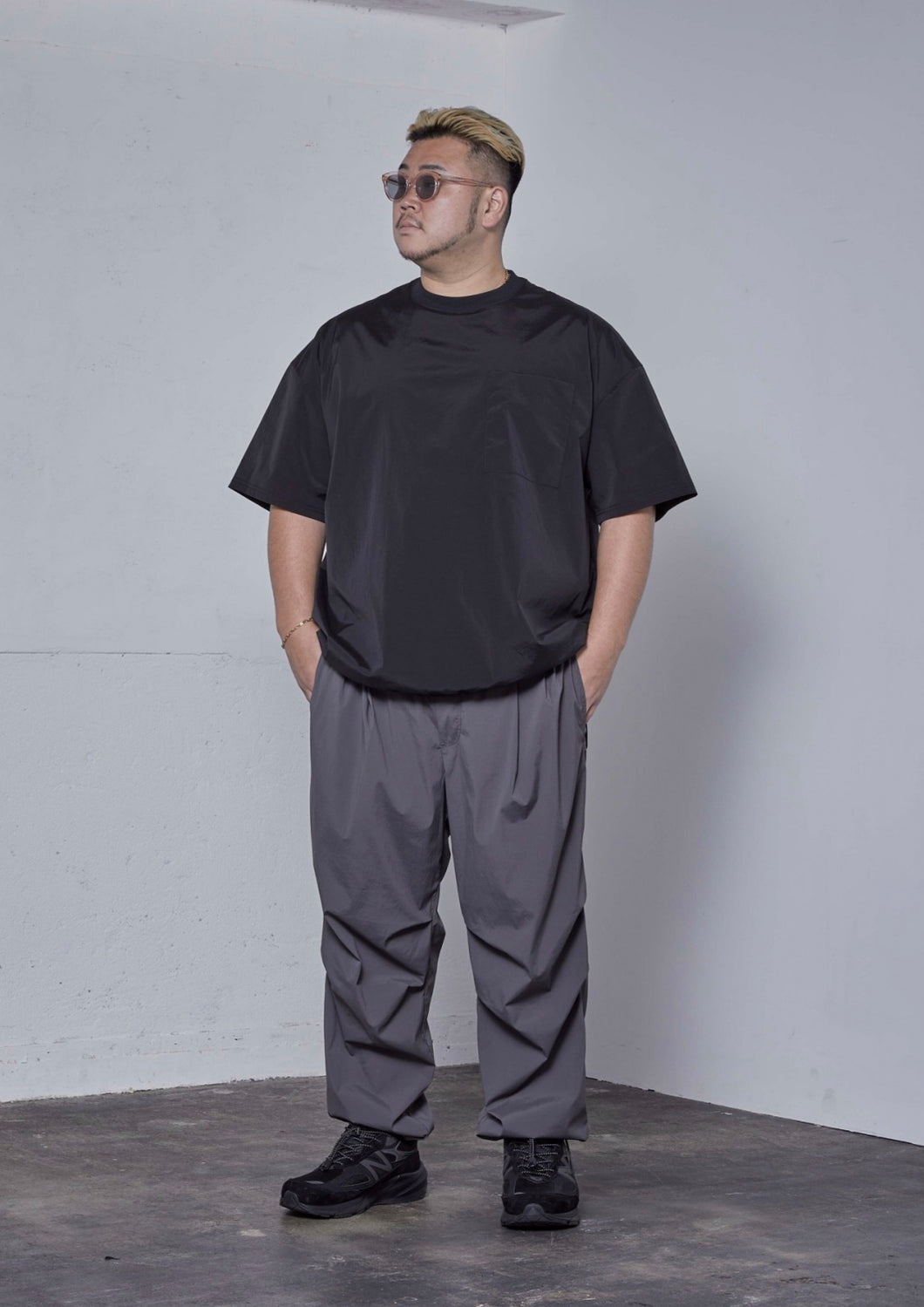 【予約商品 12/26(木)19:00-発売】SO STRETCH NYLON T-SHIRT BLACK