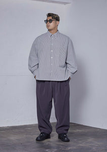 【予約商品 12/5(木)19:00-発売】SEER SUCKER RELAX L/S SHIRT BLACK