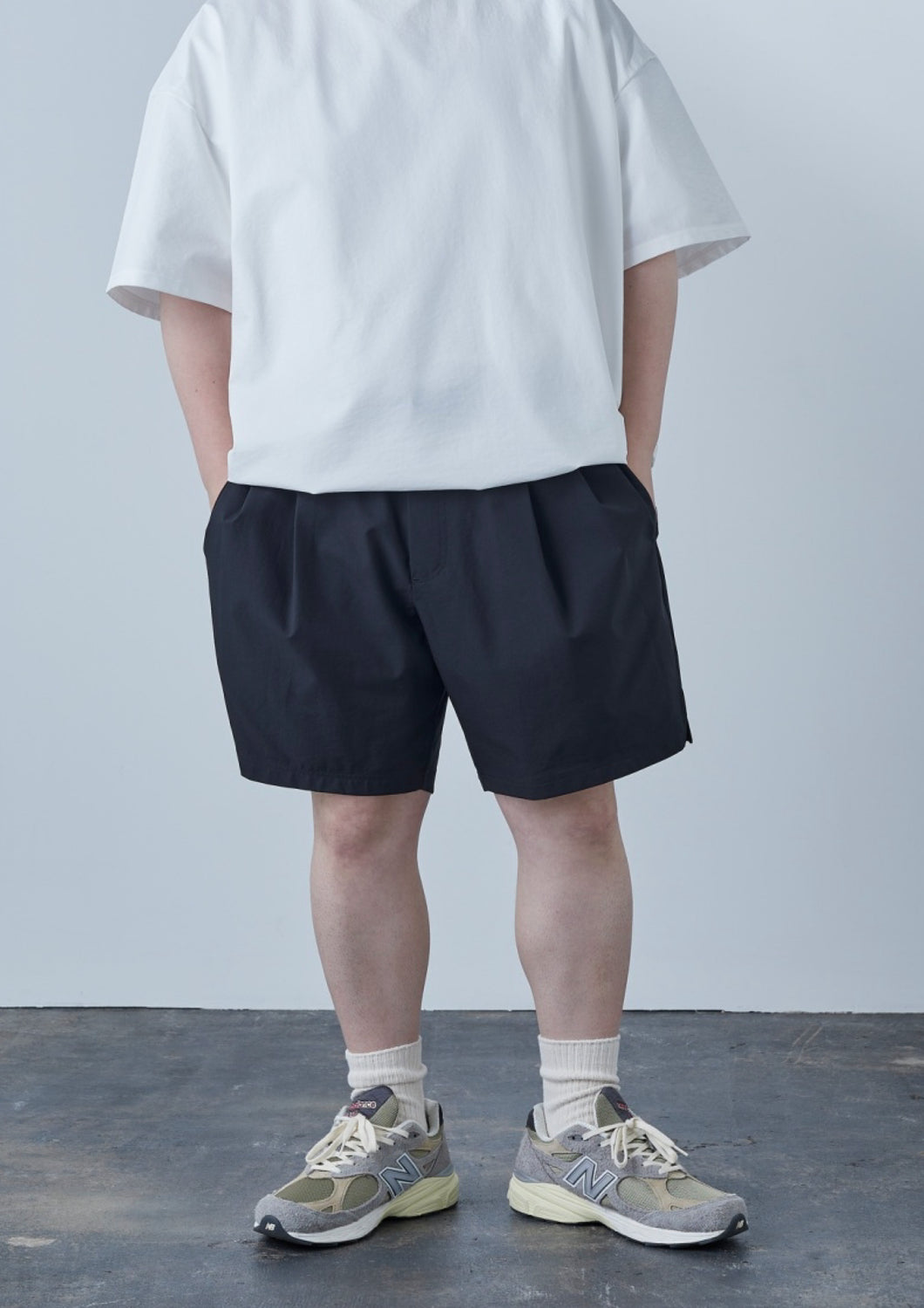 CLEAN TECH TWILL SHORTS BLACK