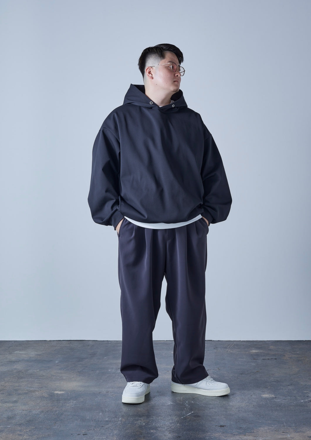 【予約商品 5/30(木)19:00-発売】HEAVY PONTE HOODIE BLACK