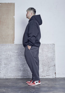 【予約商品 9/26(木)19:00-発売】HEAVY PONTE ZIP HOODIE BLACK