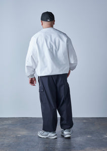 CLEAN TECH TWILL LONG T-SHIRT II WHITE