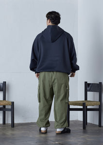 【数量限定･予約商品 8/28(木)19:00-発売】LIGHT PONTE HOODIE BLACK