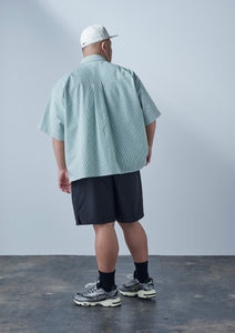 SEER SUCKER S/S SHIRT GREEN