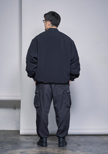 【数量限定･予約商品 7/10(木)19:00-発売】STRETCH DOUBLE CLOTH MA-1 BLACK