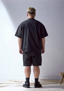 【予約商品 5/1(木)19:00-発売】SO STRETCH NYLON LOGO SHORTS BLACK