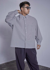 【予約商品 12/5(木)19:00-発売】SEER SUCKER RELAX L/S SHIRT BLUE