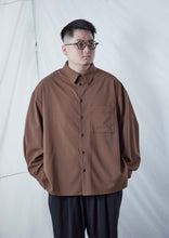 画像をギャラリービューアに読み込む, WOOL LIKE RELAX SHIRT GREY
