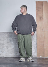 画像をギャラリービューアに読み込む, 【予約商品 10/24(木)19:00-発売】CREW NECK BIG RIB KNIT CHARCOAL
