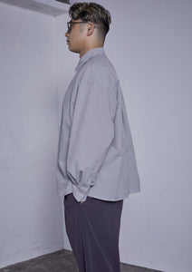 【予約商品 12/5(木)19:00-発売】SEER SUCKER RELAX L/S SHIRT BLACK