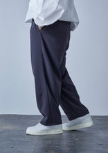 画像をギャラリービューアに読み込む, STRETCH DOUBLE CLOTH WIDE PANTS BLACK
