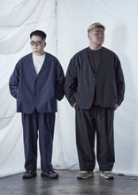 画像をギャラリービューアに読み込む, 【予約商品 8/15(木)19:00-発売】CLEAN TECH TWILL COLLARLESS JACKET NAVY
