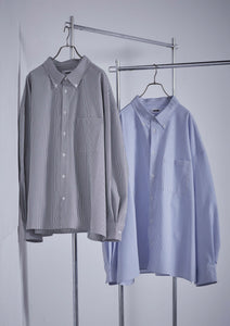 【予約商品 12/5(木)19:00-発売】SEER SUCKER RELAX L/S SHIRT BLUE