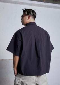 【数量限定･予約商品 1/23(木)19:00-発売】LIGHT CLEAN TECH TWILL S/S SHIRT BLUE