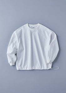 CLEAN TECH TWILL LONG T-SHIRT II WHITE