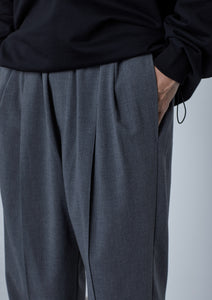 【数量限定･予約商品 9/29(月)18:00-発売】WOOL LIKE SLACKS CHARCOAL